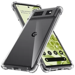 Custodia per Google Pixel 6, Techsuit, Shockproof Clear, Trasparente