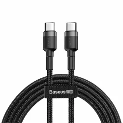 Cavo Dati e Ricarica USB-C - USB-C Baseus Cafule, 60W, 2m, Set 2 pezzi, Nero E0418500