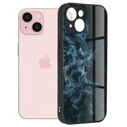 Custodia per Apple iPhone 15, Techsuit, Glaze, Blu