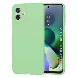Custodia per Motorola Moto G54, Techsuit, SoftFlex, Verde Chiaro