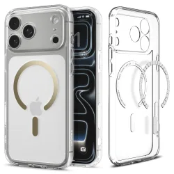 Custodia MagSafe per Apple iPhone 17 Pro, Spigen, Ultra Hybrid, Dorata ACS10348