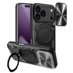 Custodia per Apple iPhone 17 Pro, Techsuit, CamGuard Pro, Nera