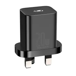 Caricatore da rete Baseus Super Si, 20W, 3A, 1 x USB-C, UK, Nero CCSUP-K01