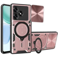 Custodia per Honor X5c Plus, Techsuit, CamGuard Pro, Rosa Dorato