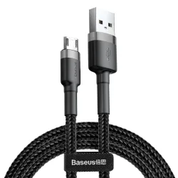 Cavo Dati e Ricarica USB-A - microUSB Baseus Cafule, 18W, 2m, Grigio CAMKLF-CG1
