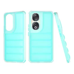 Custodia per Honor 90, Techsuit, Wave Shield, Turchese