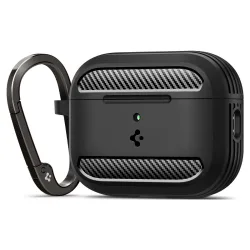 Custodia Spigen Rugged Armor per Apple AirPods Pro 3, Nera Opaca ACS09822