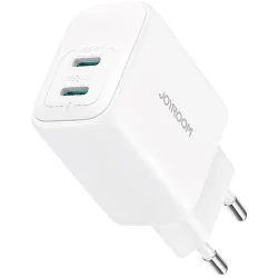 Caricabatterie Rete Joyroom JR-TCF12, 20W, 3A, 2 x USB-C, Bianco