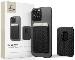 Portafoglio MagSafe, Tech-Protect, Magwallet Carbon, Nero