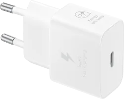 Caricabatterie di rete Samsung, 25W, 3A, 1 x USB-C, bianco EP-T2510NWEGEU