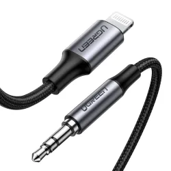 Cavo Audio Lightning - 3.5mm UGREEN US315 (70509), 1m, Nero