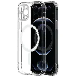 Custodia MagSafe per Apple iPhone 13 Pro, OEM, Antishock Magnetica, Trasparente