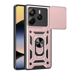 Custodia per Xiaomi Redmi Note 14 4G (Regionale), Techsuit, CamShield, Rosa