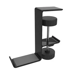 Supporto da scrivania Techsuit DH2 per cuffie / borsa, Nero