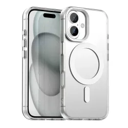 Custodia MagSafe per Apple iPhone 17, Techsuit, CandyCase, Bianca