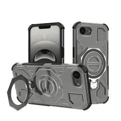 Custodia per Apple iPhone 17e / 16e, Techsuit, Carbon Shield Pro, Fumo