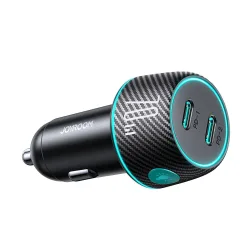 Joyroom Caricabatterie da auto JR-CCN02, 70W, 3A, 2 x USB-C, nero