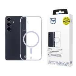 Custodia MagSafe per Samsung Galaxy S26 Plus S947, 3MK, Solo 20g, Trasparente