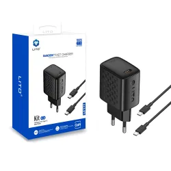 Caricabatterie Retea Lito LC17, 30W, 3A, 1 x USB-C, Nero