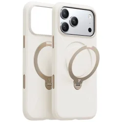 Custodia MagSafe per Apple iPhone 17 Pro Max, Torras, QPRO Silicone, Bianca