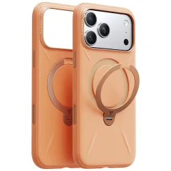 Custodia MagSafe per Apple iPhone 17 Pro Max, Torras, QPRO Silicone, Arancione