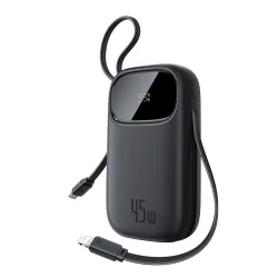 Batteria Esterna Baseus EnerFill FC31 Qpow 3, 20000mAh, 45W, QC + PD, 1 x Lightning - 1 x USB-A - 2 x USB-C, Nera E0028D00