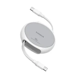 Cavo Dati e Ricarica USB-C - USB-C Baseus Pathfinder Retrattile, 100W, 1m, Bianco P10368400211-00