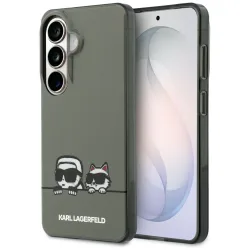 Custodia MagSafe per Samsung Galaxy S26 S942, Karl Lagerfeld, IML Karl & Choupette Peekaboo Logo, Nera