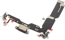 Nastro con Connettore di Ricarica - Microfono Apple iPhone 15 Plus, Nero