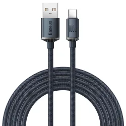 Cavo dati e ricarica da USB-A a USB-C Baseus Crystal Shine Series, 100W, 2m, nero CAJY000501 CAJY000501