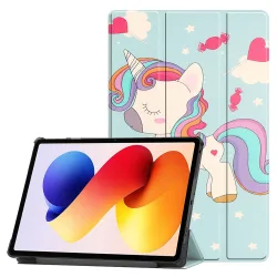 Custodia per Xiaomi Redmi Pad 2 Pro, Techsuit, FoldPro Unicorn, Multicolore