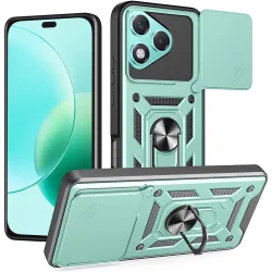 Custodia per Honor 400 Lite, Techsuit, CamShield, Verde