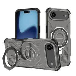 Custodia per Apple iPhone 17 Air, Techsuit, Carbon Shield Pro, Fumè