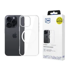 Custodia MagSafe per Apple iPhone 16 Pro Max, 3MK, Clear MagCase, Trasparente