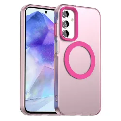 Custodia MagSafe per Samsung Galaxy A55 5G A556, Techsuit, CandyCase, Rosa