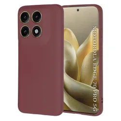 Custodia per Motorola Edge 70 Pro, Techsuit, SoftFlex, Vinaccia