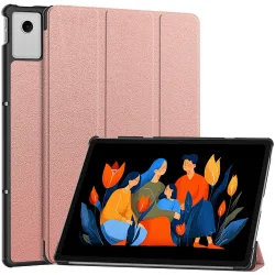 Custodia per Lenovo Idea Tab Plus, Techsuit, FoldPro, Rosa Dorato