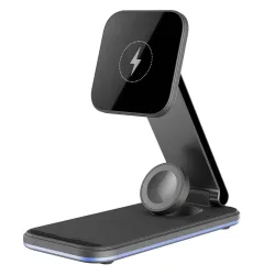Caricabatterie Rete Wireless Proove Energy Fold 3in1, 15W, 1.67A, Nero WSEF15010001