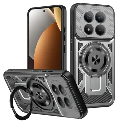 Custodia per Xiaomi Poco M8 Pro / Redmi Note 15 Pro+ 5G, Techsuit, RuggedCam, Grigia