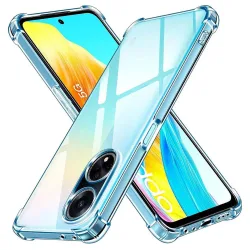 Custodia per Oppo A98, Techsuit, Shockproof Clear, Trasparente