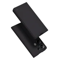 Custodia per Xiaomi Redmi Note 13 Pro 4G / Poco M6 Pro 4G, Techsuit, Magskin Book, Nera