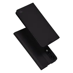 Custodia per Samsung Galaxy S25 Edge S937, Techsuit, Magskin Book, Nera