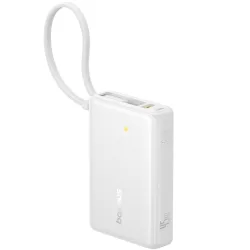 Batteria Esterna Baseus PicoGo, 10000mAh, 45W, QC + PD, 1 x USB-A - 2 x USB-C, Bianca P10076803213-00