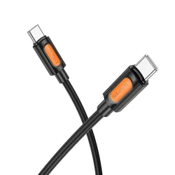 Cavo Dati e Ricarica USB-C - USB-C Borofone BX114 Silicone, 60W, 1m, Nero