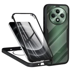 Custodia per Oppo Reno12 FS 5G / Reno12 FS 4G / Reno12 F 4G / Reno12 F, Techsuit, ColorVerse 360, Nera