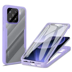 Custodia per Xiaomi 15, Techsuit, ColorVerse 360, Viola