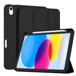 Custodia per Apple iPad (2025) / (2022), Techsuit, Flex Trifold, Nera