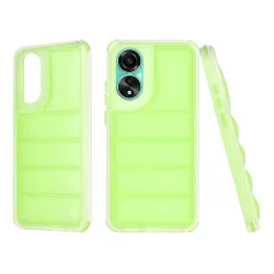 Custodia per Oppo A78 4G, Techsuit, Wave Shield, Verde