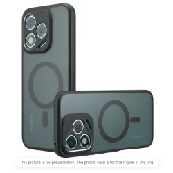 Custodia MagSafe per Apple iPhone 11, Techsuit, PureFrost, Nero Satinato