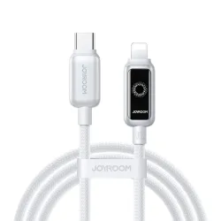 Cavo Dati e Ricarica USB-C - Lightning Joyroom S-A55 StarFlight Display, 30W, 1.2m, Bianco